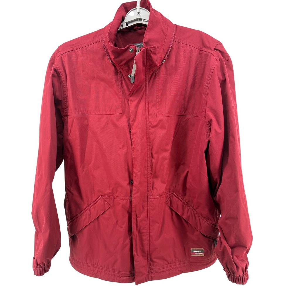 Eddie Bauer Men's Red WeatherEdge Fleece Lined Tall Jacket L